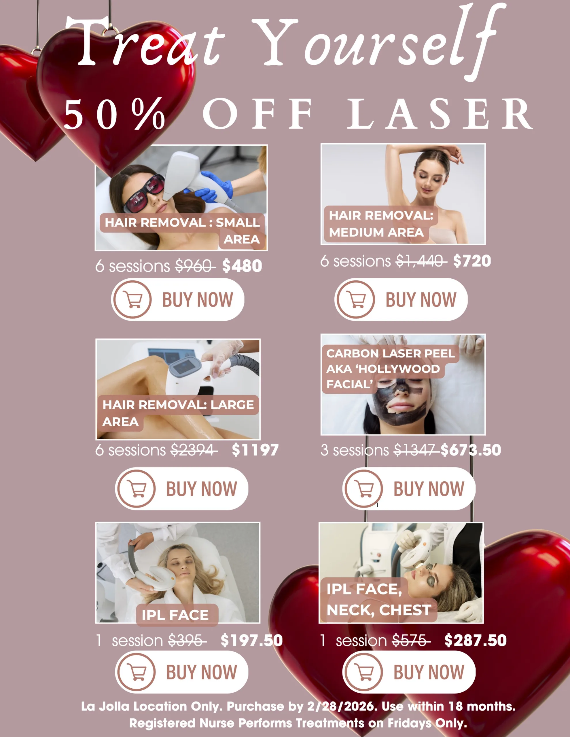 laser specials feb